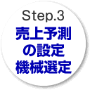 Step.3 売上予測の設定、機械選定